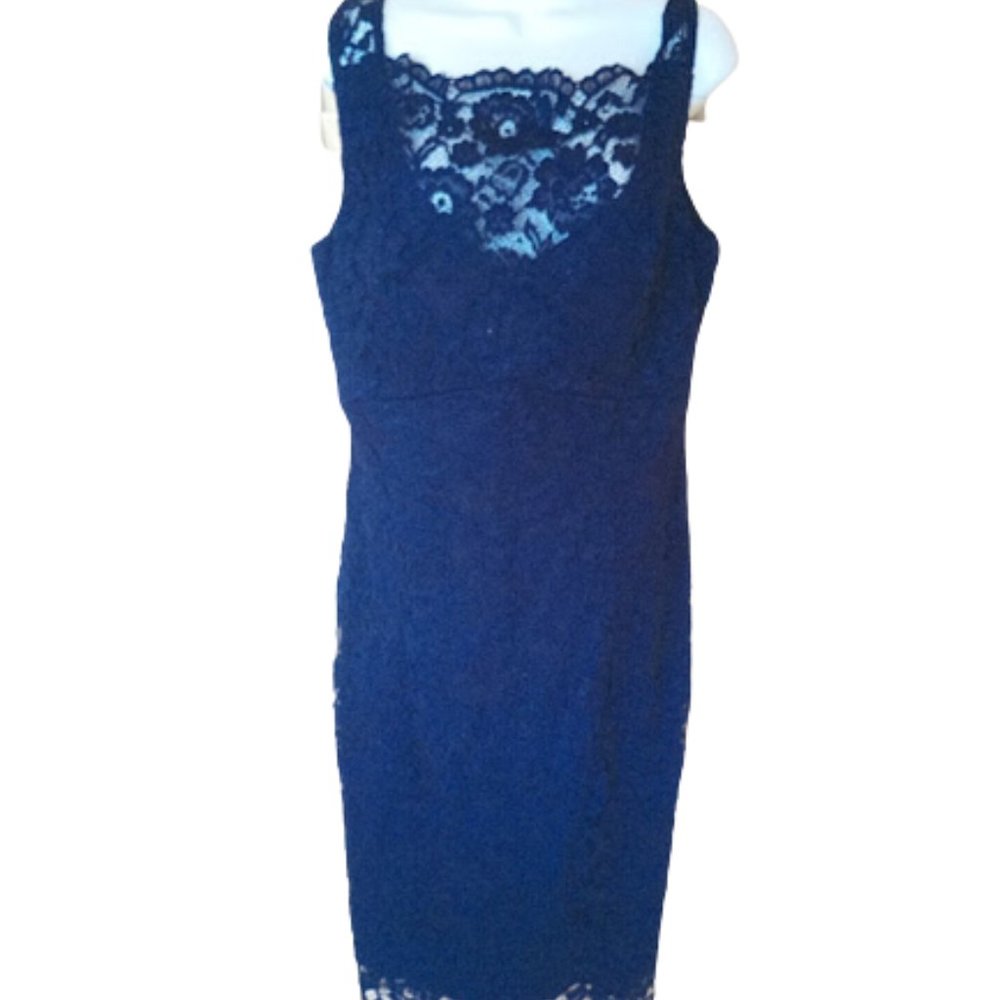 LE CHATEAU Black Lace Dress Size 16 New NWT